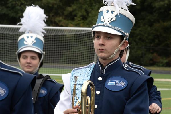 South River High School Marching Band Performing